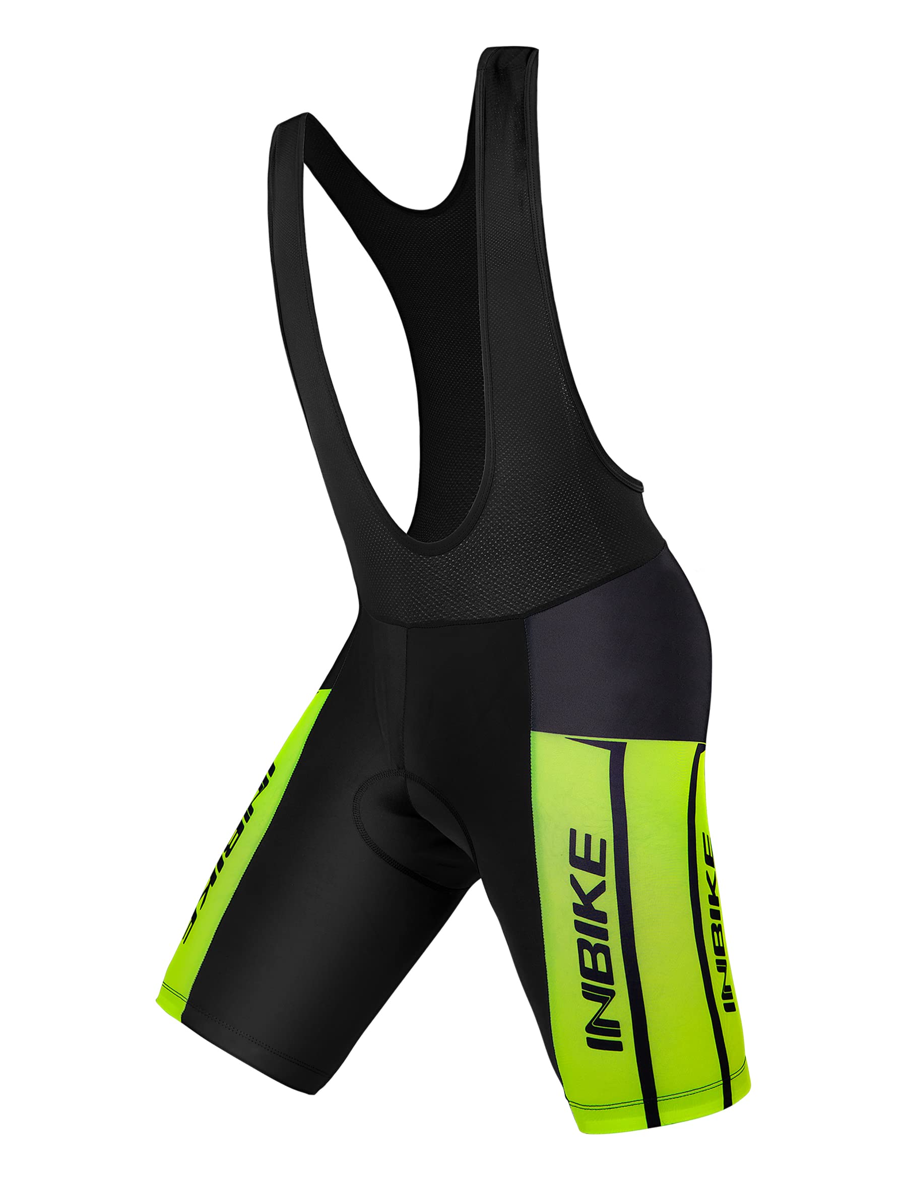 INBIKE Pantaloncini con Bretelle MTB Uomo Asciugatura Rapida Pantaloncini Estivi Traspirante per Ciclismo da Corsa All'aperto Ciclismo Biciclette Bici MTB