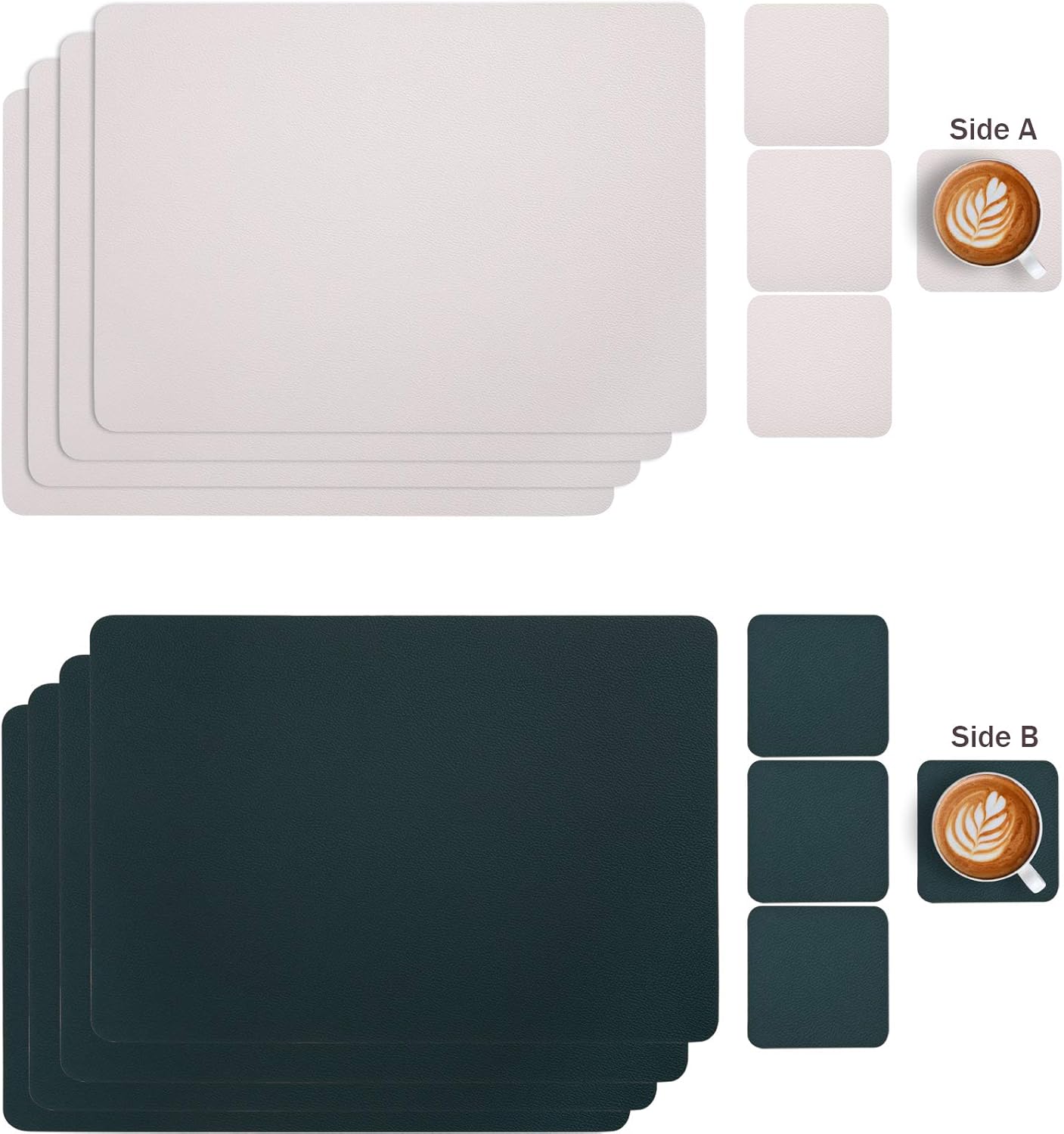 Myir JUN Leather Table Mats and Coasters - Image 3
