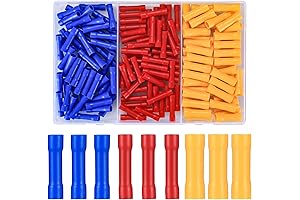 160pcs Assorted Electrical Crimp Connectors Butt Splice Terminals Kit