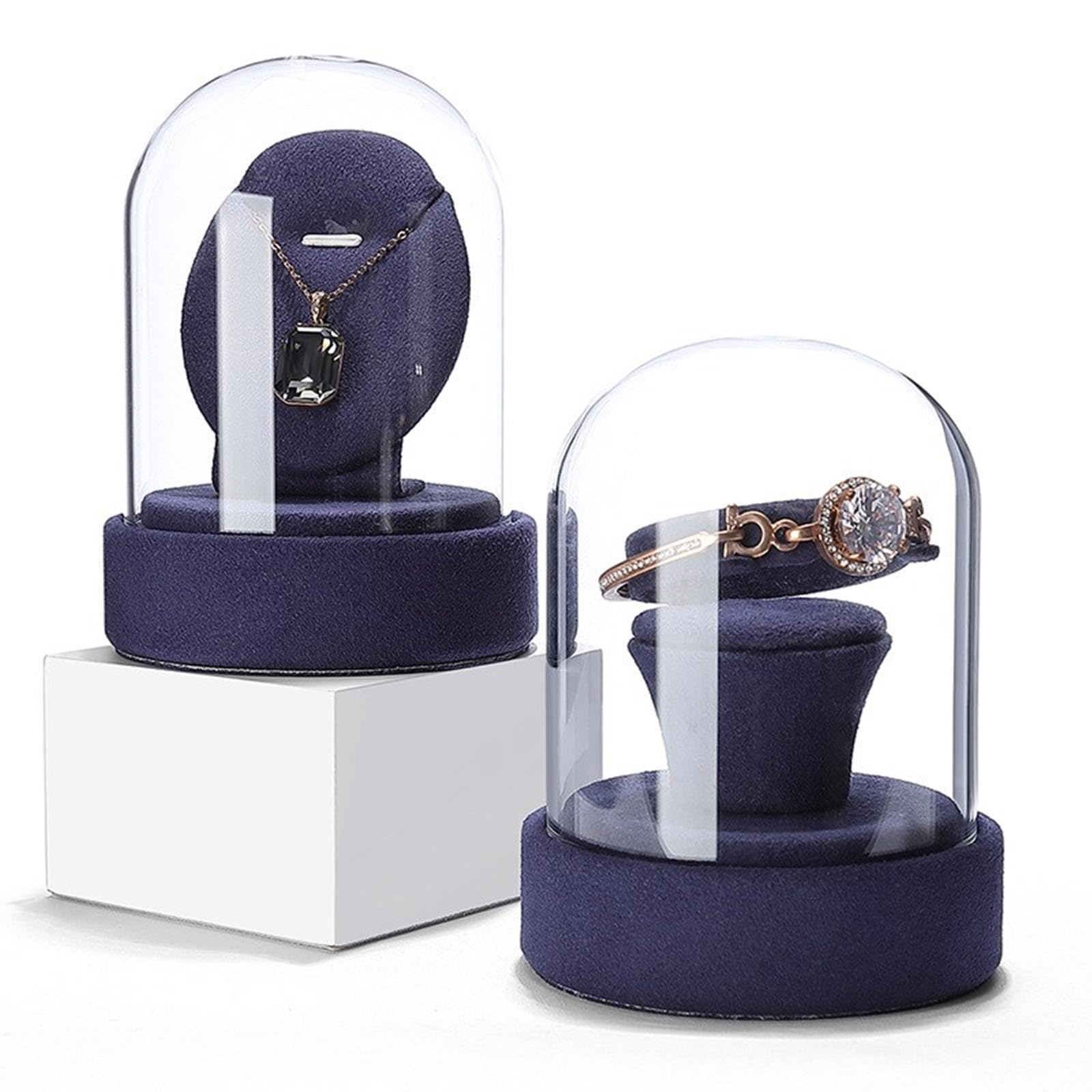 Amazon｜CPAOWEHF ジュエリーディスプレイスタンド ガラスドーム