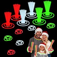 Red Green White Glow Sticks Toys Gifts for Kids 72 PCS,Party Favors Supplies Goodie Bag Stuffers for Toddlers,Light up Necklace & Bracelets Accessories,Classroom Prizes Non Candy Treats for Boys Girls