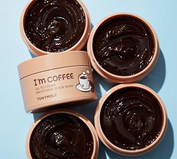 TONYMOLY I'm Coffee Gel-to-Cream Scrub Mask - Hydrating Exfoliating Formula