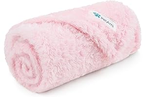 PetAmi Cat Blanket for Indoor Cats Pink, Fluffy Soft Kitten Blanket, Sherpa...