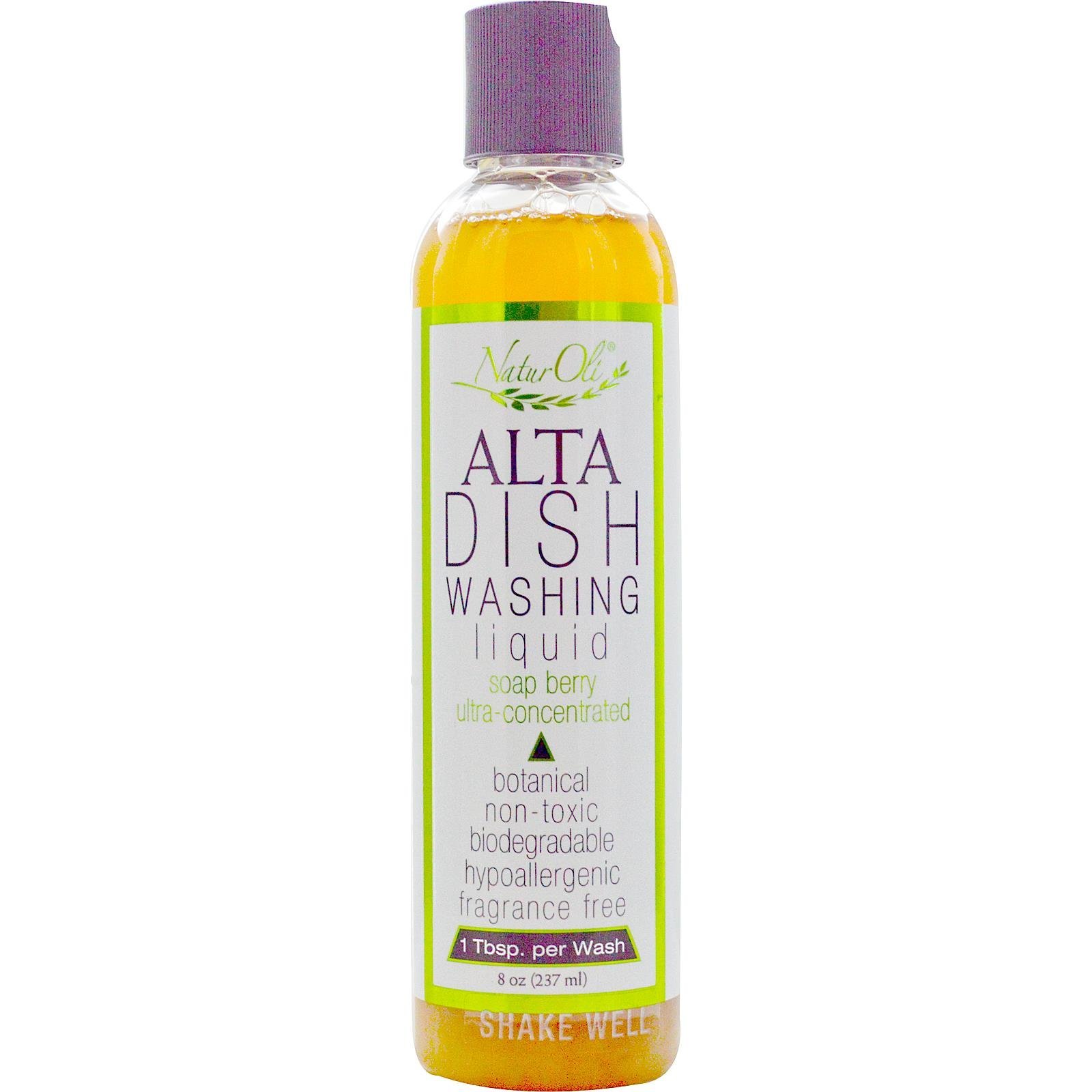NaturOli ALTA - All Natural 100 Botanical Soap Berry Dish Soap Concentrate - Sulfate free Gluten free -