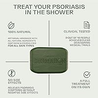 Vista 3 de Jabón en Barra Dermabon para Psoriasis, Dermatitis Seborreica y Eczema para Adultos - Ingrediente Activo 2% Jabón de Alquitrán de Carbón - Alivia