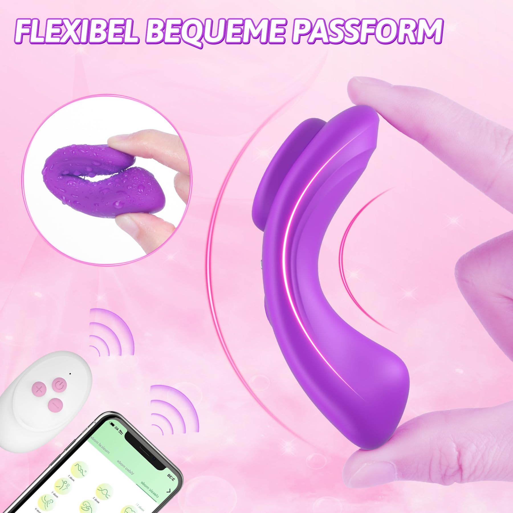 Vibrador De Mariposa Ultrafino De 0,09 Libras - Dragosti, Vibrador Silencioso Y MagnéTico Con 10 Vibraciones Para Llevar, Vibrador De ClíToris Con Control Remoto, Juguete Sexual Para Parejas, Mujeres