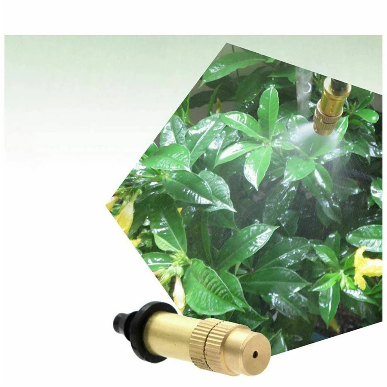 Boquillas De LatóN Para NebulizacióN Boquilla de nebulización ajustable for jardinería, rociador agua latón, enfriamiento for tubo polietileno o palanquilla 47 mm(30PCS)