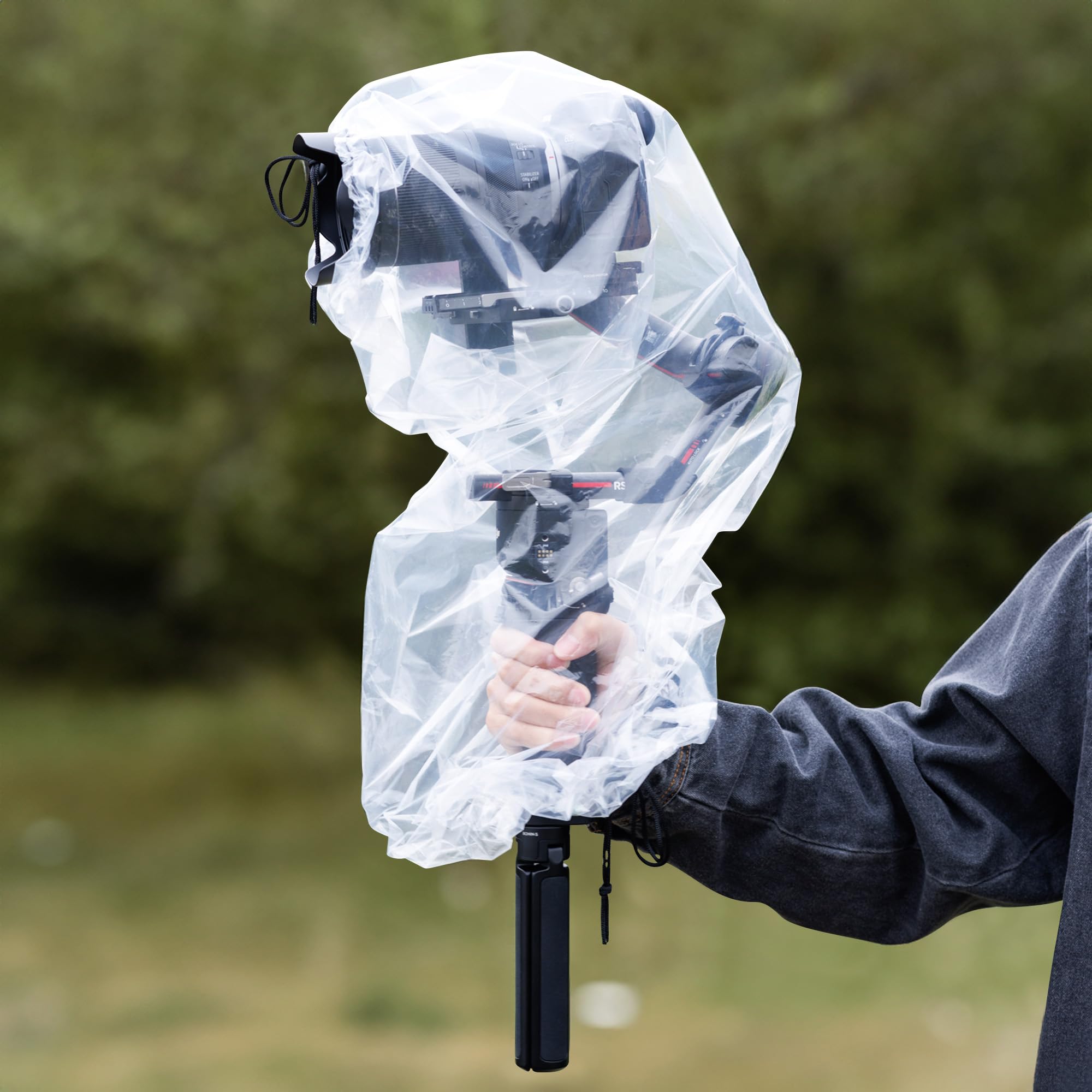 JJC Lot de 2 imperméables pour appareil photo reflex numérique et stabilisateur, housse de pluie et anti-poussière