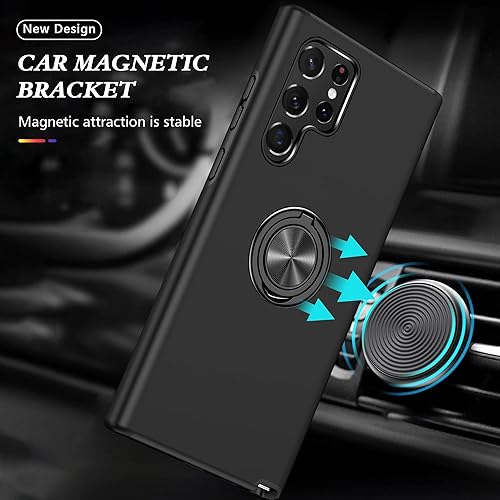 Miniatura 6 de Funda para Samsung Galaxy S22 Ultra, S22 Ultra con protector de pantalla de TPU flexible autorreparable (paquete de 2), grado militar con funda con