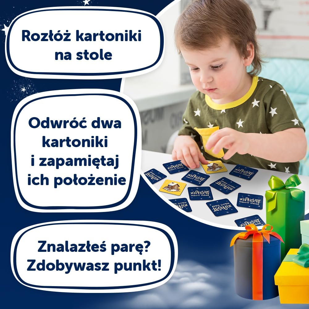 Trefl - The Treflik Family: Treflix Bauble Trouble, Memos - Gra Pamięciowa dla Maluchów, Memory z Bohaterami Bajki Trefliki Ratują Święta, dla Dzieci od 3 lat
