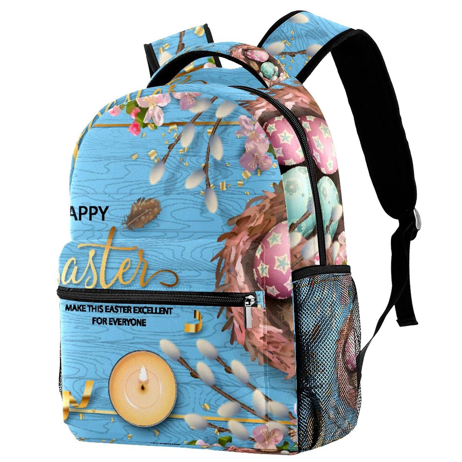Sac à dos durable Joyeux Pâques multicolore pour enfants