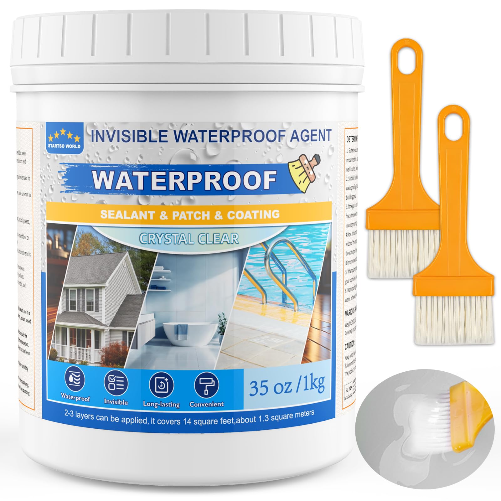 Transparenter Wasserdichter Beschichtungsmittel
