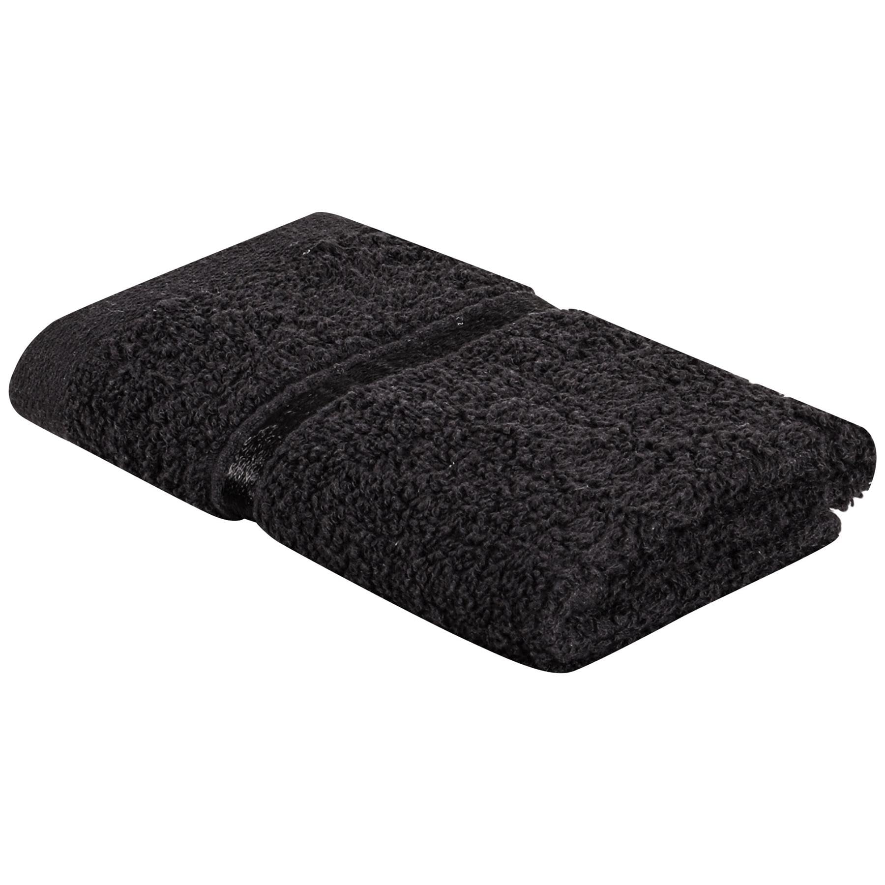 A2Z Luxurious 100% Cotton Black Face Towel 500 GSM 30x30 cm — image 1