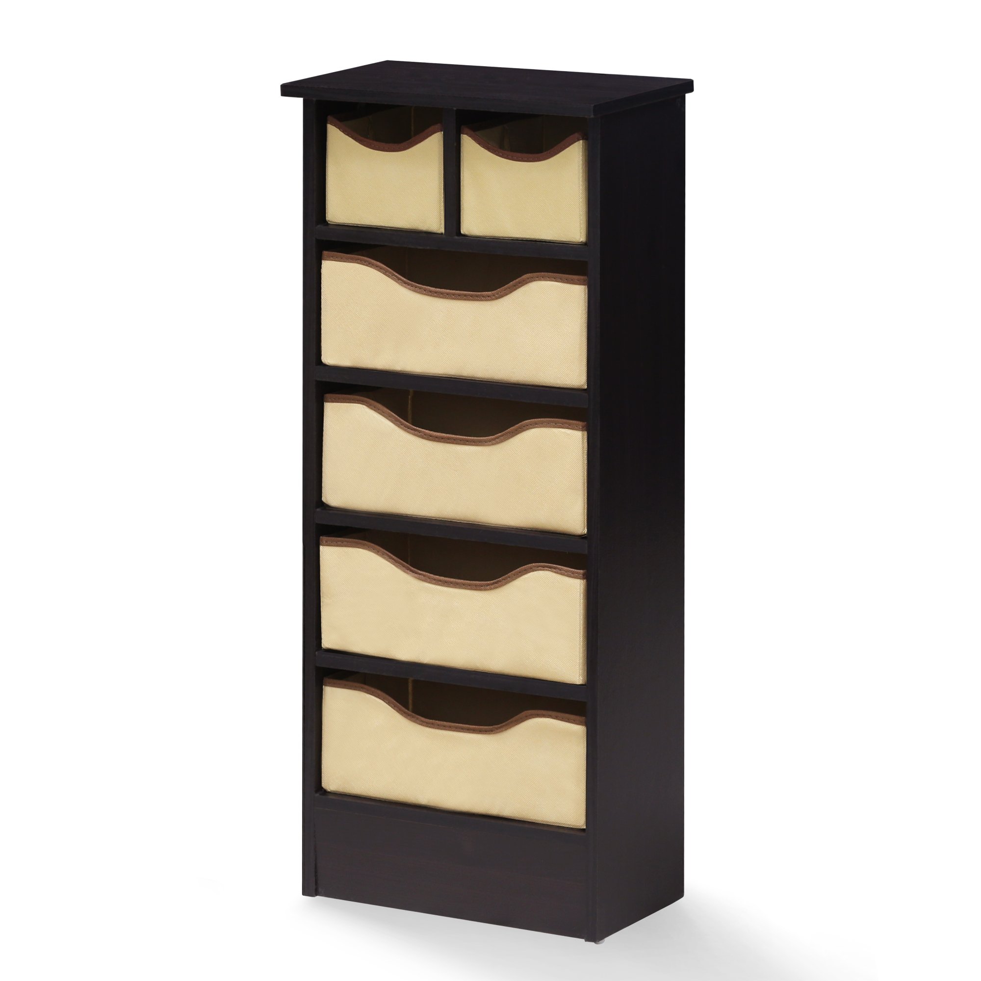 Furinno Drawer Organizer, Wood, Espresso, one Size