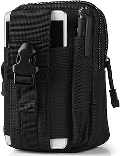 TOURTIER Tactical Molle Pouch, Compact Utility Belt Pouch, Military Army EDC Waist Bag with Cell Phone Holster for Sports,...