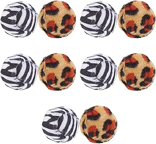 Ipetboom 10pcs Cat Toy Ball Pet Exercising Toys Cat Toys Balls Cat Play Supplies Indoor Kittens Favorite Toys Kitten Scratchers Kitten Play Toys Cat Chewing Toys Cotton Cat Catch Ball Soft