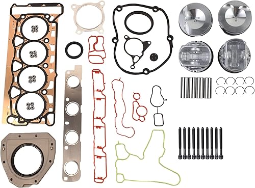 GELUOXI Kit de juntas de cabeza de pistón de motor de repuesto para VW Jetta Golf GTI Passat Audi A4 Q5 TT 2.0T 06H198401A 06J198401B 06J198401D disponible en Yaxa Peru