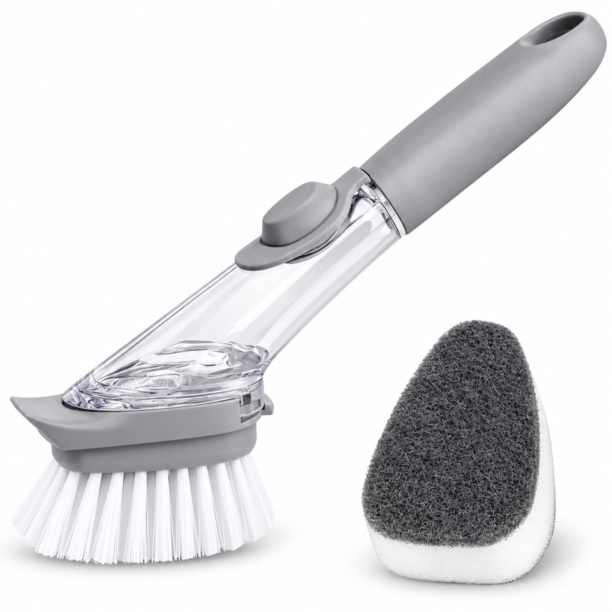 KitchVintalook Dish Wand Brush with Soap Dispenser - Image 1
