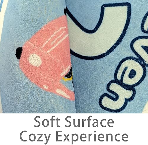 Miniatura 9 de Alfombra de juego infantil de 4 x 6 pies, alfombra grande de Hopscotch para niños, para dormitorio, sala de juegos, alfombra suave para aula, área