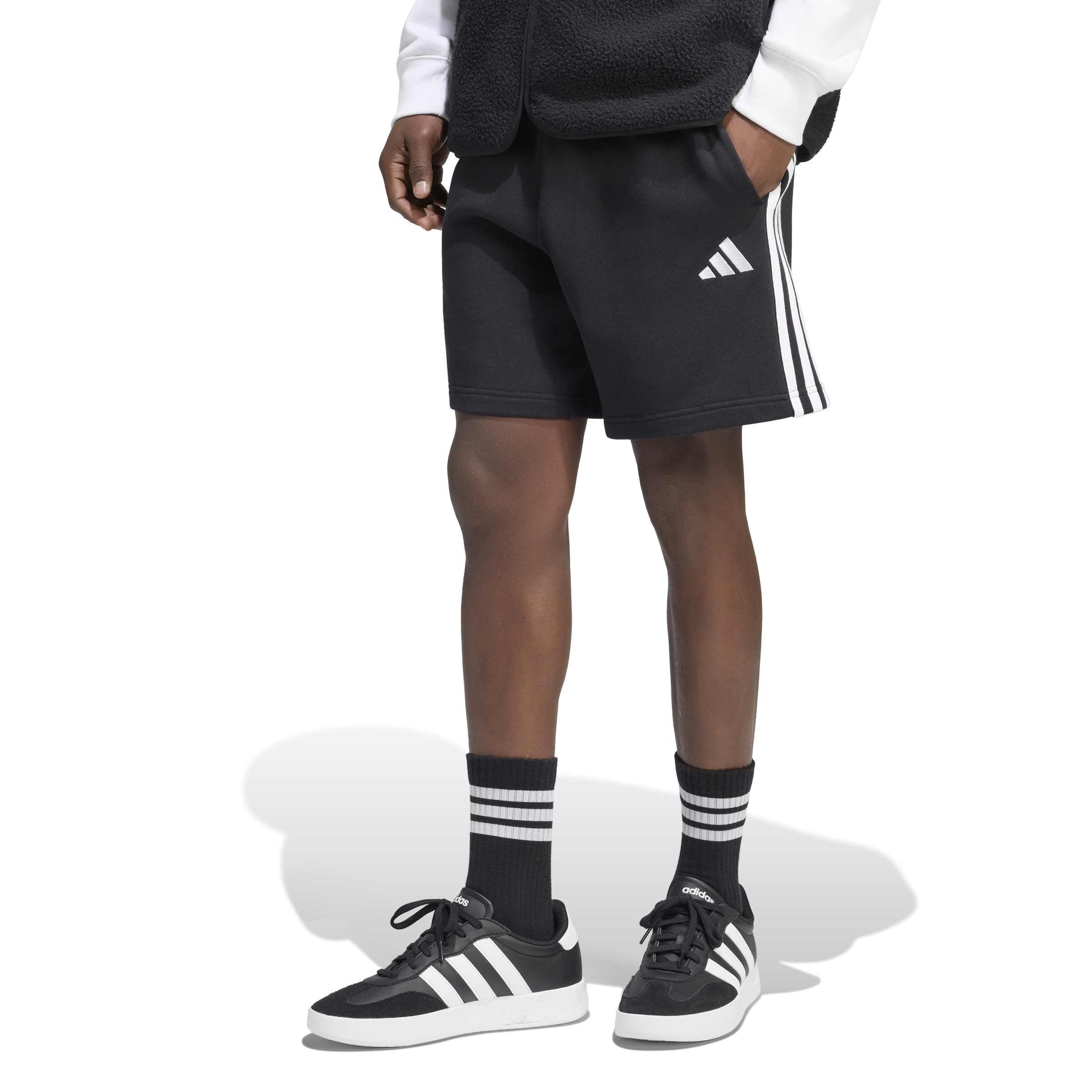 Adidas Short Essentials 3 Bandes en Tissu éponge pour Homme