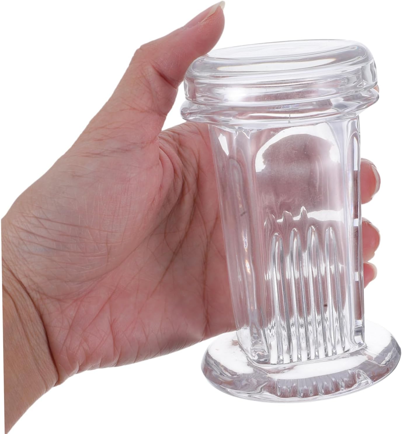 MAGICLULU High Transparency Glass Staining Jar Set 2pcs Vertical Slide Staining Rack with Lid for 9 Microscope Slides Laboratory Glassware for Scientific Experiments