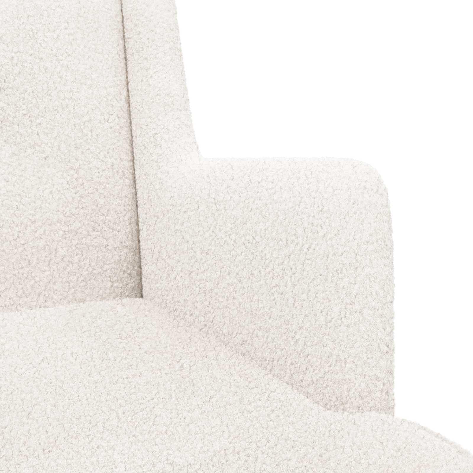 Fauteuil Crème Tissu en Laine de Mouton,Meubles,Fauteuils et chaises,Fauteuils,16.06 kg-42029957