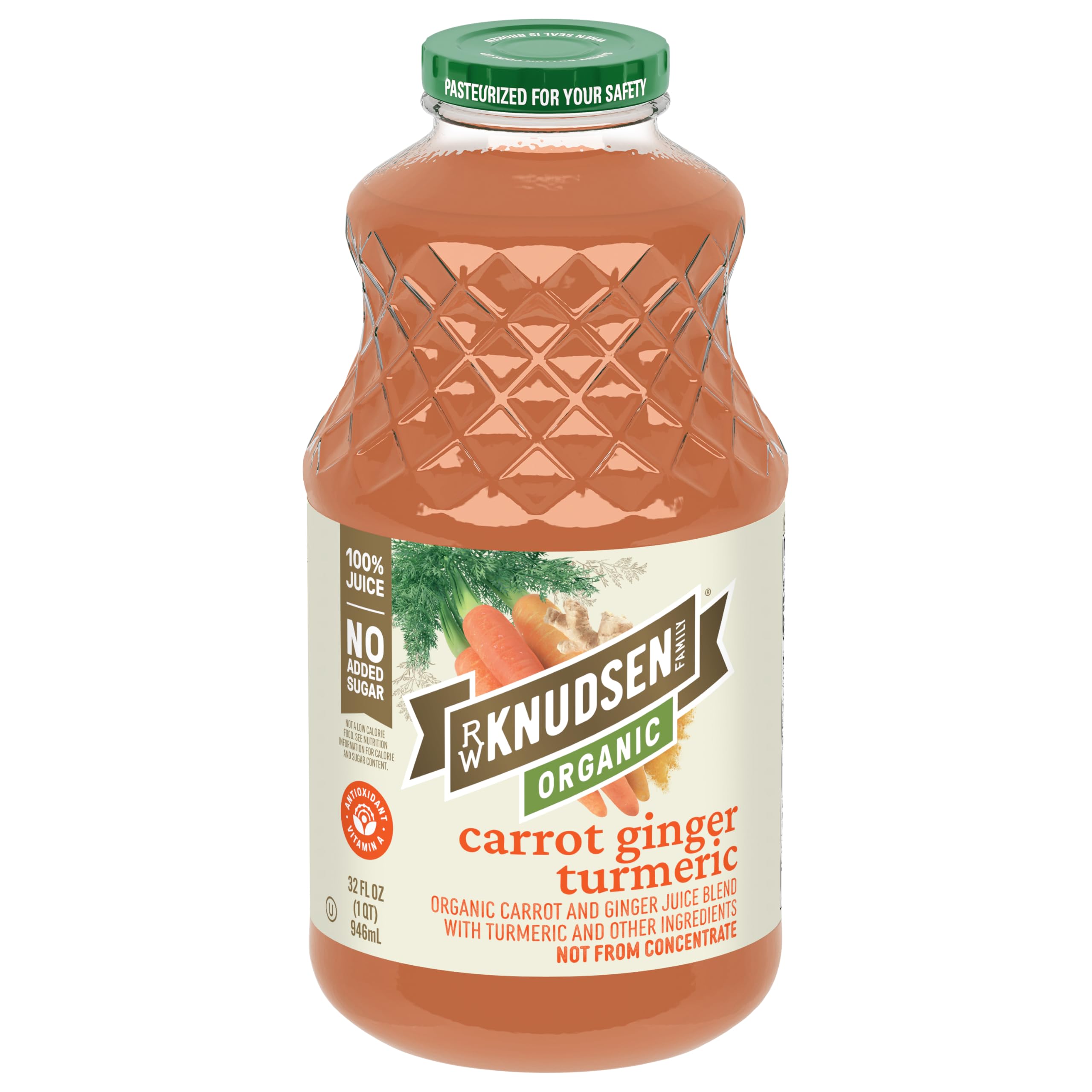 Rw Knudsen, Organic Carrot Ginger Turmeric, 32 Fl Oz