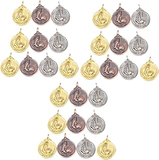 BESPORTBLE 20 pcs Soccer Medals Award Medals with Ribbon Soccer Winner Awards Medal Award Ribbon Gold Medal Competition Medal Ears of Wheat Bronze Medal Football Silver Medal Child The Medal
