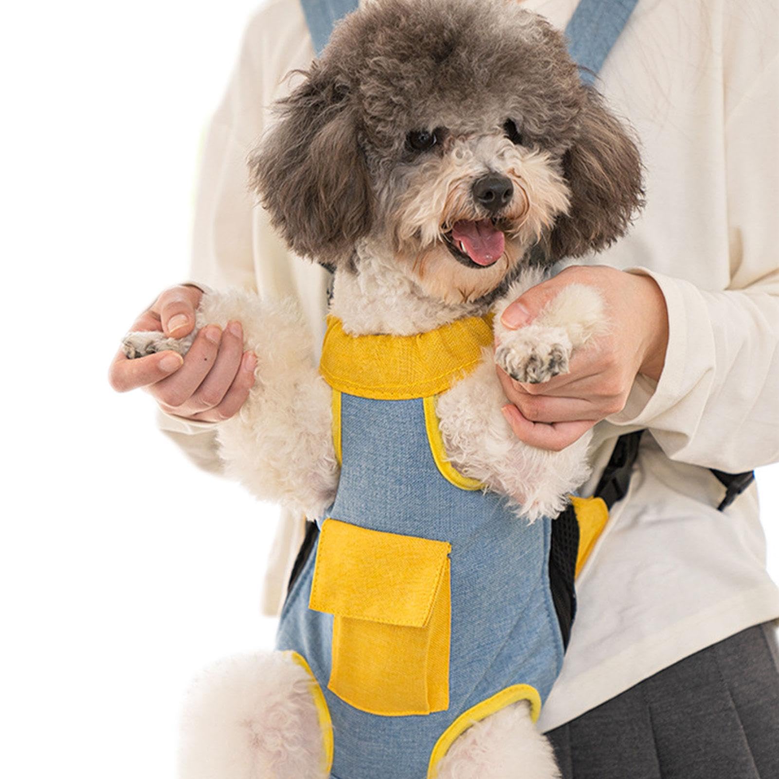 Mochila para perro ergonómica que evita el cansancio en viajes con diseño de fácil limpieza