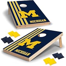 2 x 3 Solid Wood Cornhole Set with Direct Print HD Team Graphics Great Gift for Any NCAA Fan! Bean Bag Toss Family Outdoor Games