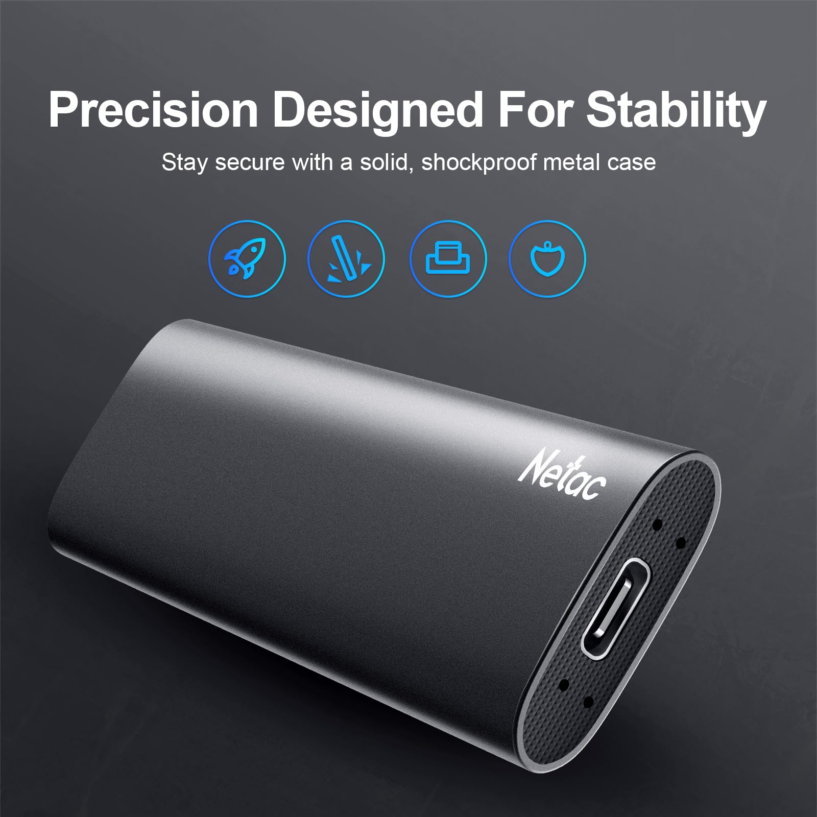 Netac Z Slim 1Tb M.2 External Ssd Usb 3.2 Gen2 Type-C Up To 550Mb