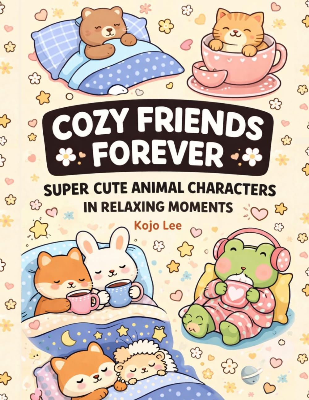 Cozy Friends Forever: Super Cute Animal Characters in Relaxing Moments