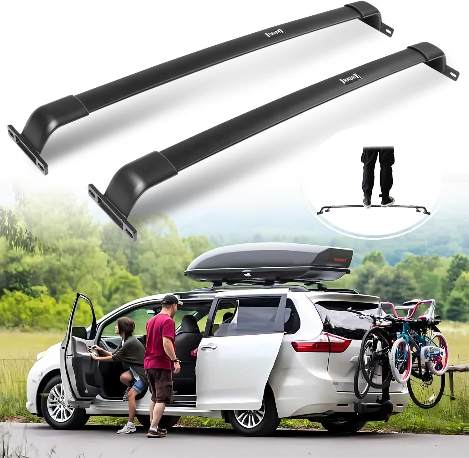 Cross Bars For Toyota Sienna 2021 2022 2023 2024 Aluminum Roof