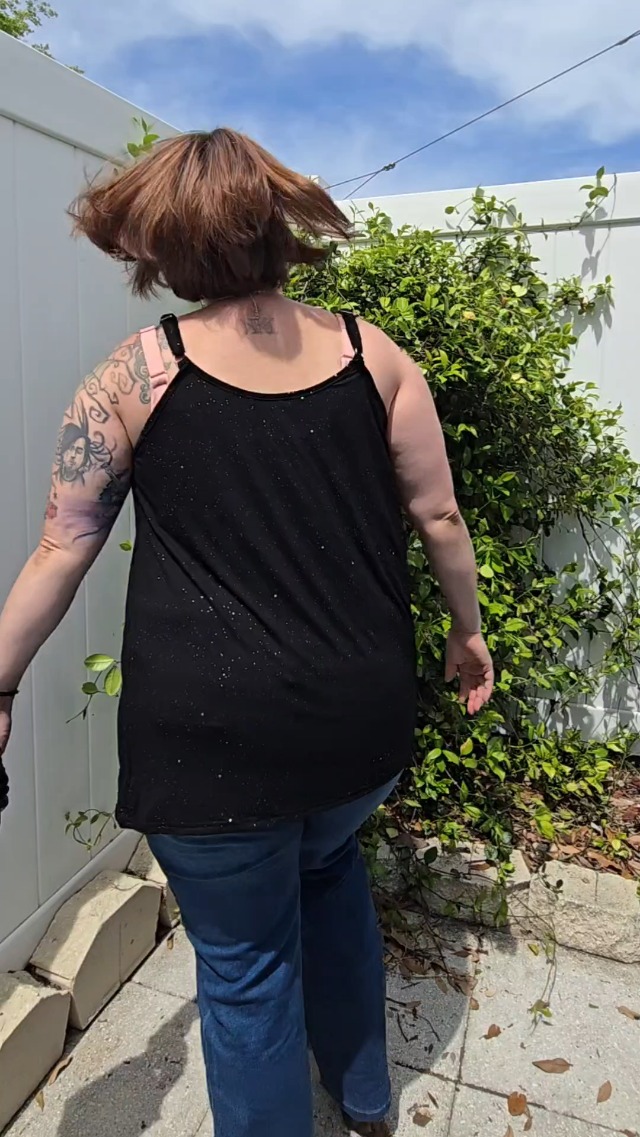 TIYOMI Plus Size Cami Tops for Women Spaghetti Tank Adjustable