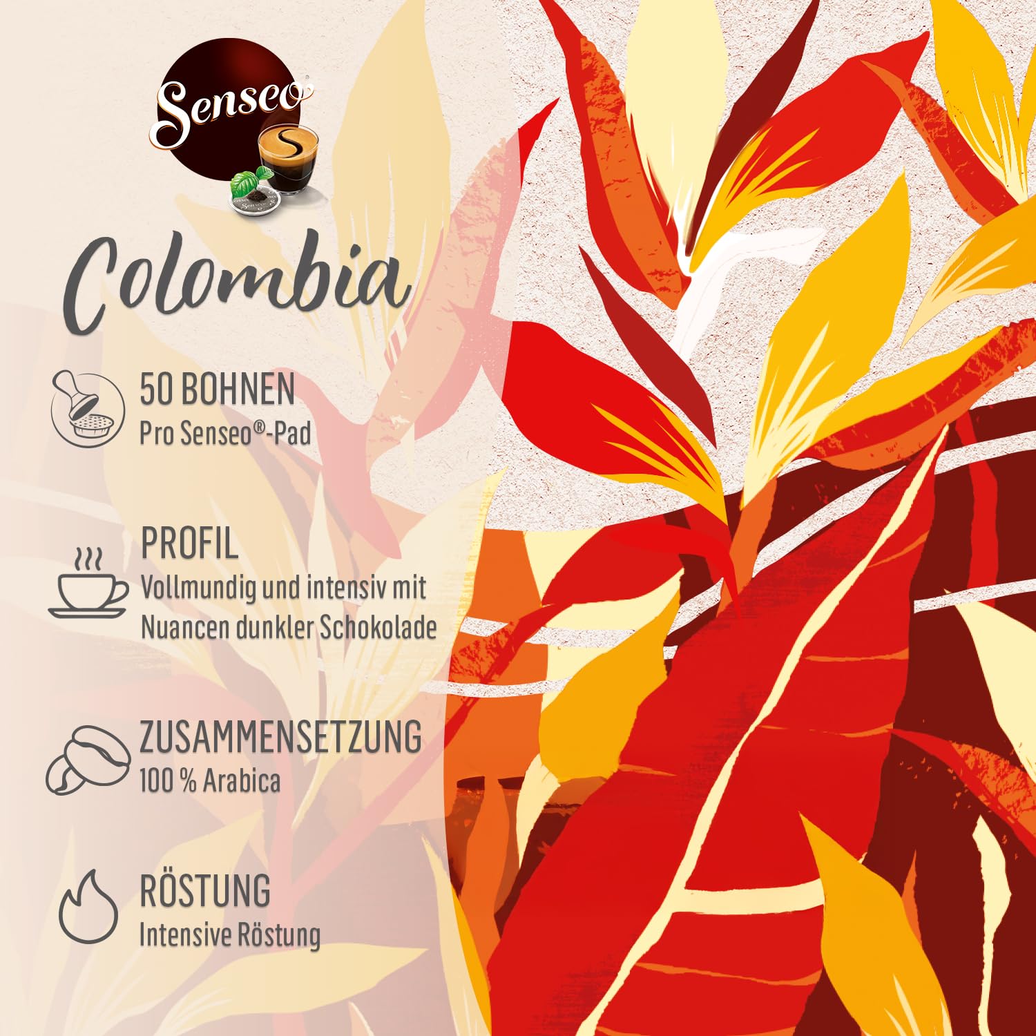 Senseo Pads Origins Colombia, Vorratspackung, 10 x 32 Getränke, 320 Kaffeepads