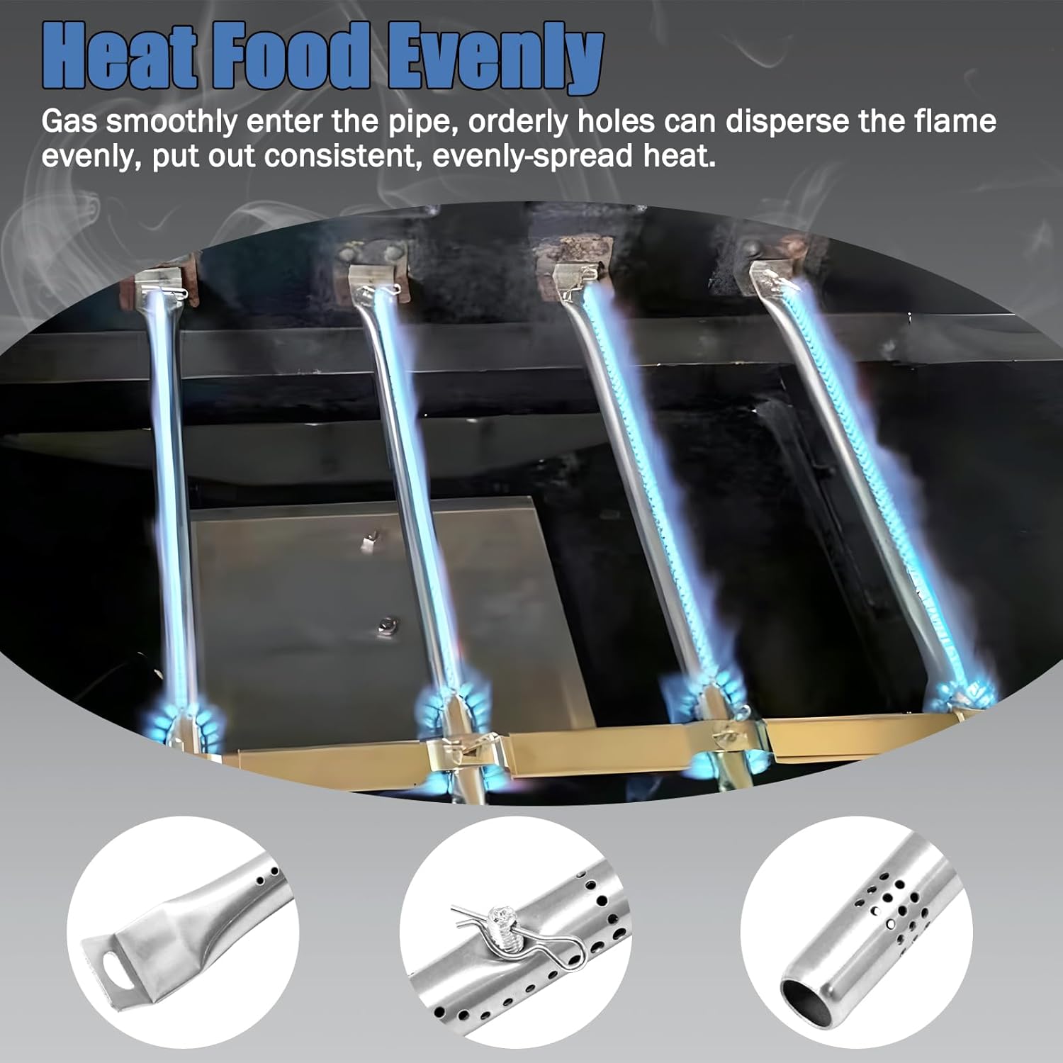 Criditpid Grill Replacement Parts for Char-Broil Performance 6-Burner 463229521, 463229021, 463284022, Charbroil 5-Burner 463448021, 4-Burner 463365021, 463331221 Gas Grill Parts.