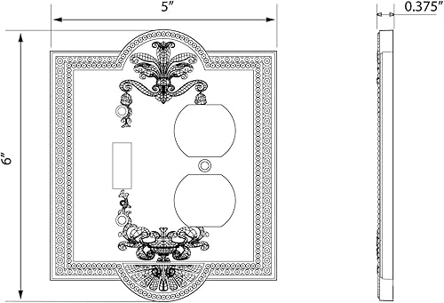 Miniatura 4 de Nostalgic Warehouse, Meadows - Placa de interruptor de luz