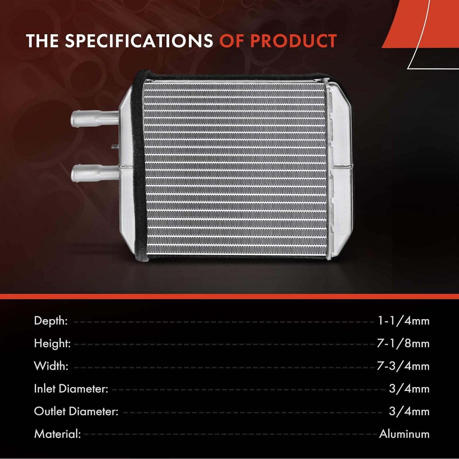 A-Premium HVAC Heater Core Compatible with Buick LeSabre, Reatta, Riviera, Electra & Cadillac Commercial Chassis, Fleetwood, DeVille, Allante & Oldsmobile 88, 98, Regency & Pontiac Bonneville