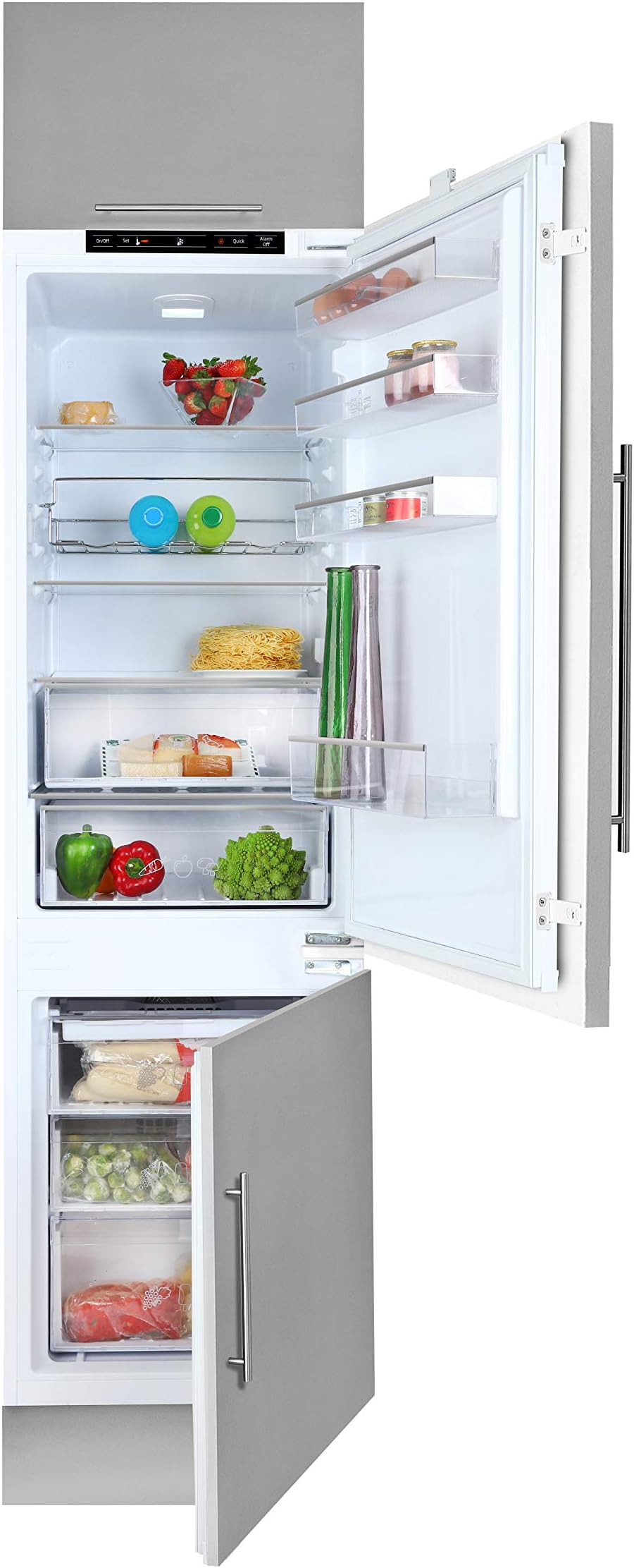 – Teka Built-In Refrigerator 275 Liters CI3 350NF, Combi 167 Liters Fridge + 69 Liters Freezer, Antibacterial in 170 cm