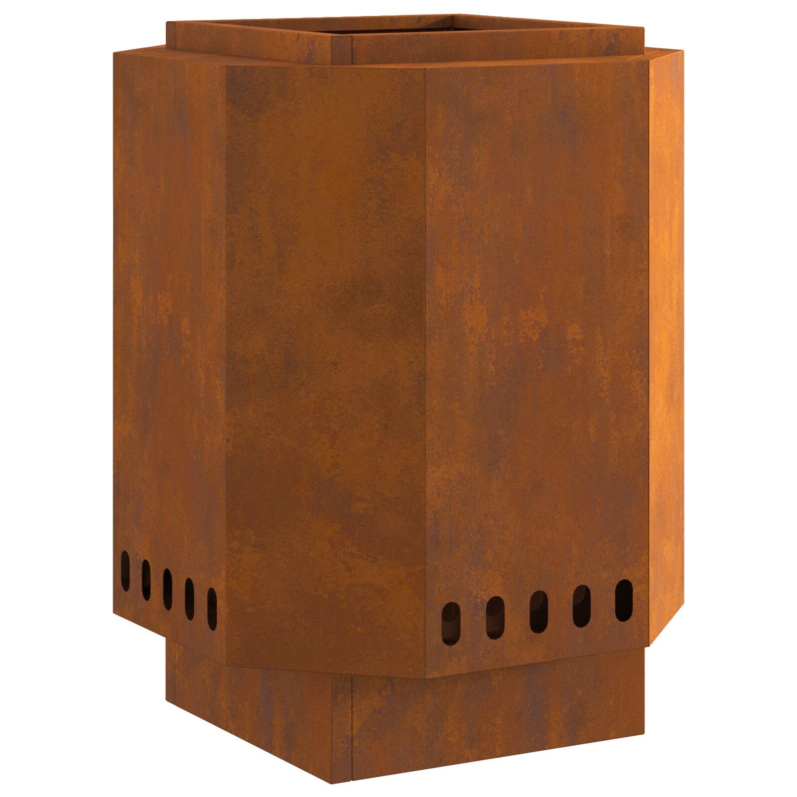Palenisko bezdymne 38 x 38 x 51 cm, stal odporna na warunki atmosferyczne - 858979