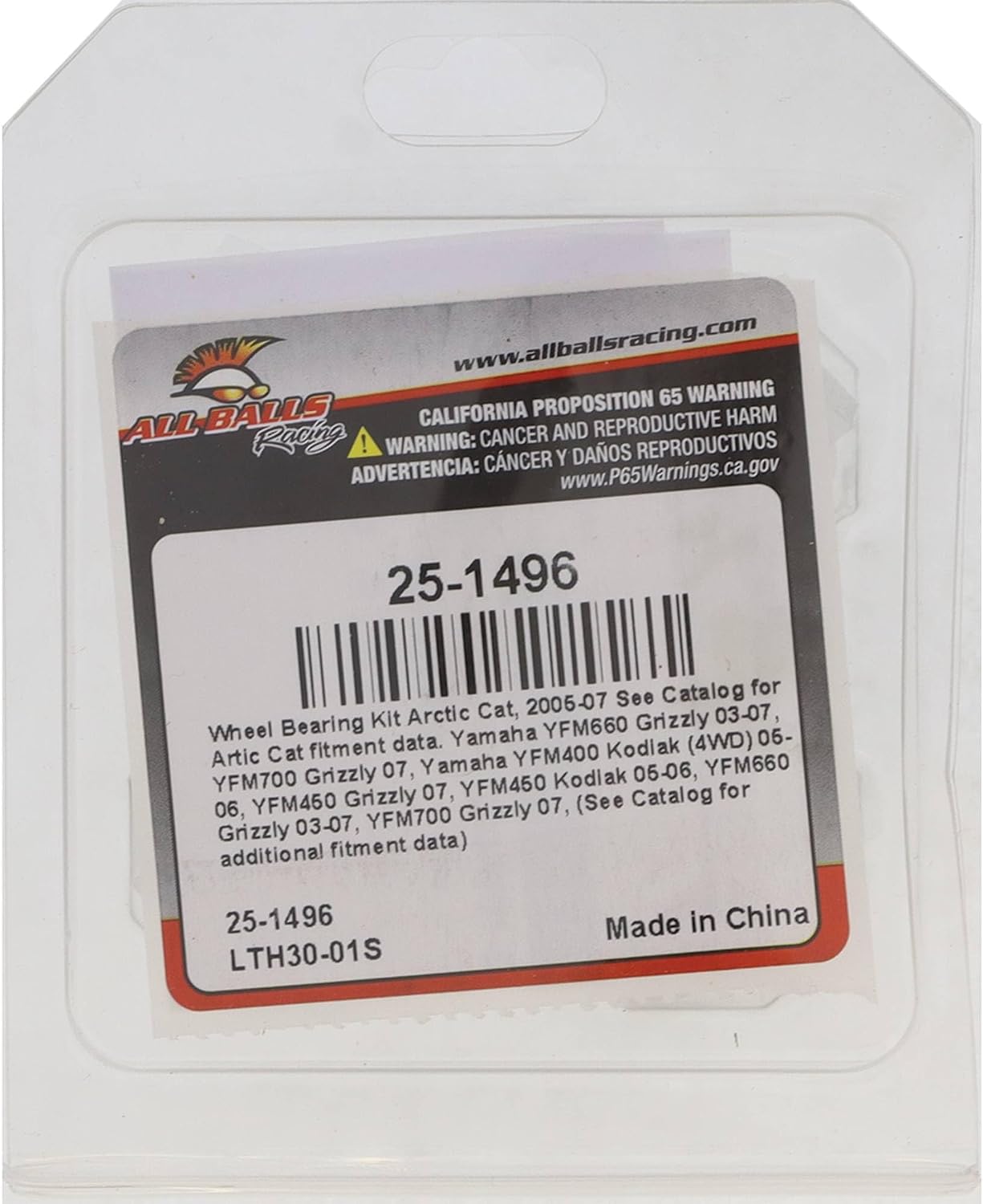 All Balls 25-1496 Wheel Bearing Kit