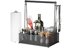 Grill Caddy, Picnic Caddy with Paper Towel Holder