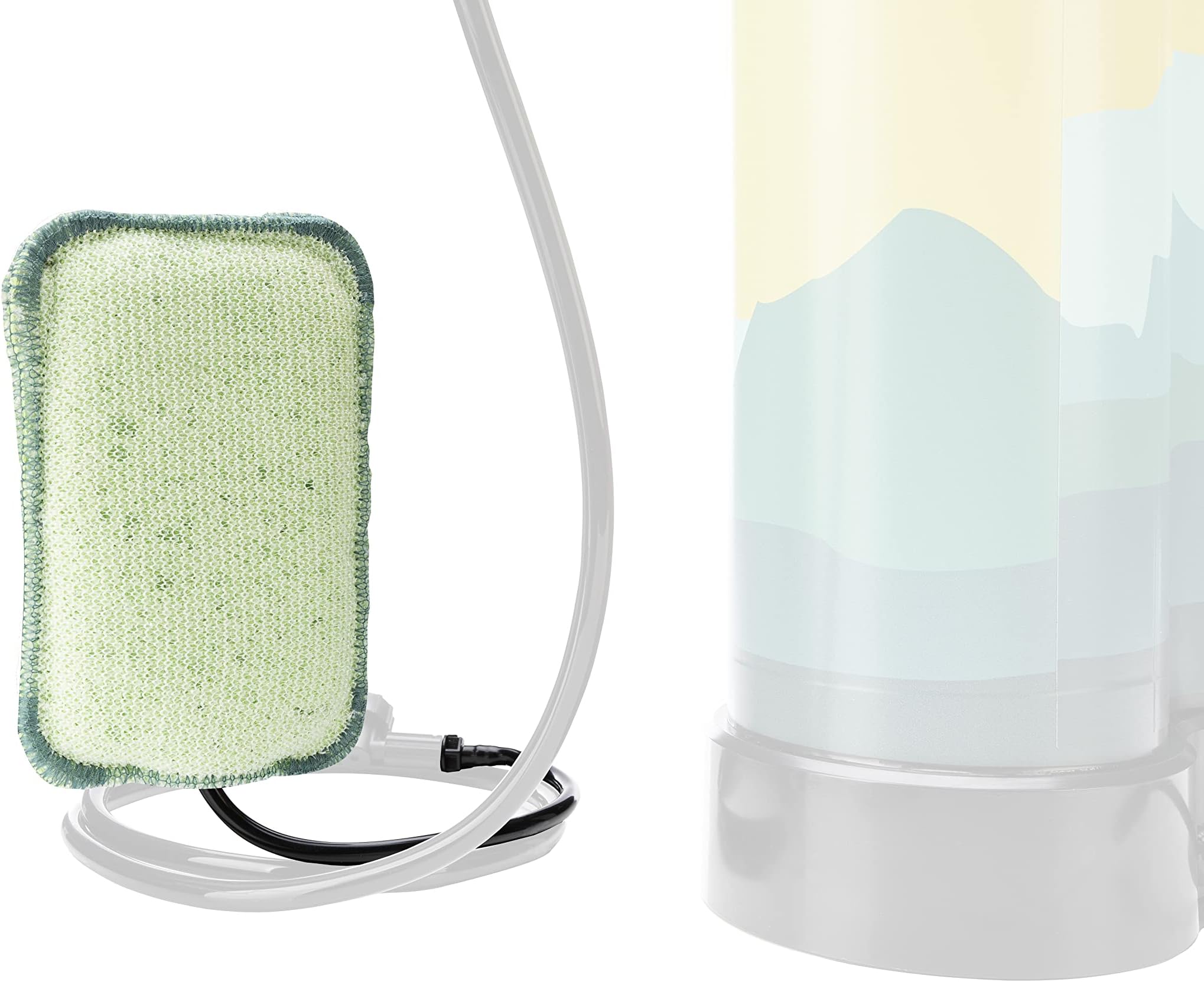 Geyser System Scrub Replacement Sponge for The Portable Shower & Cleaning Kit for Camping & Outdoor Recreation - Green