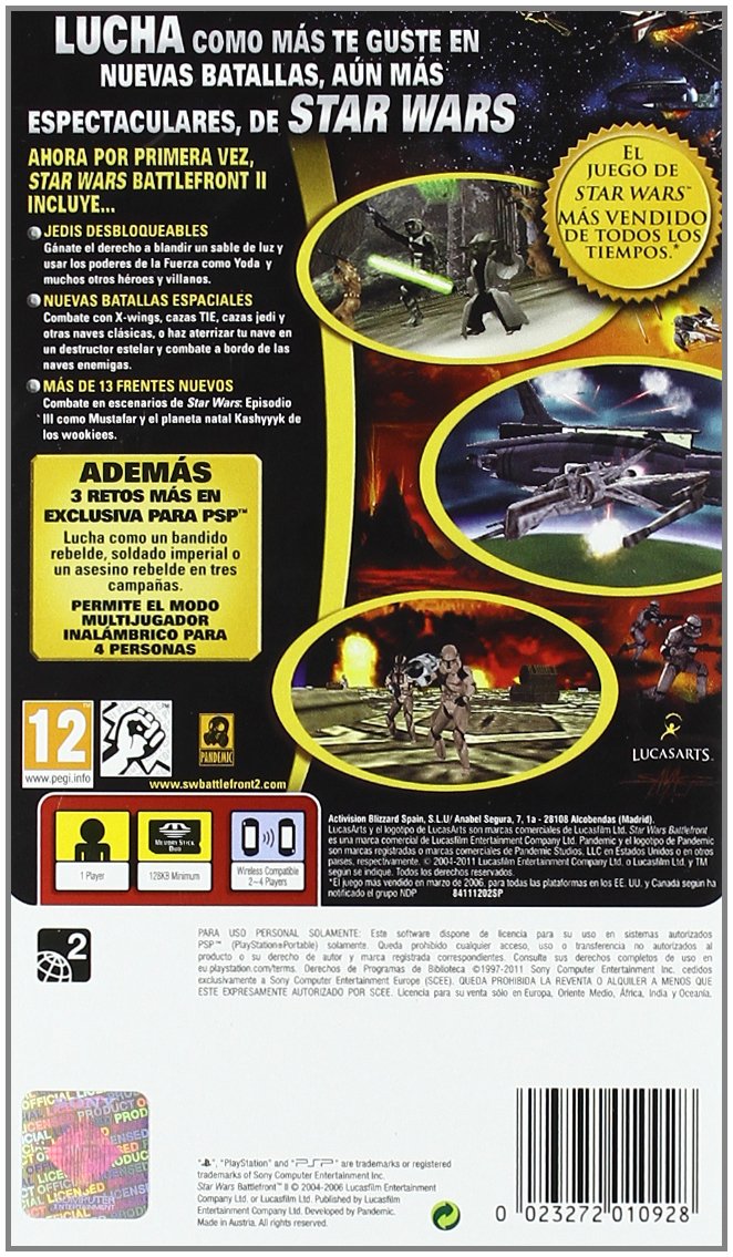 Juego Star Wars Battlefront 2 PSP Essentials
