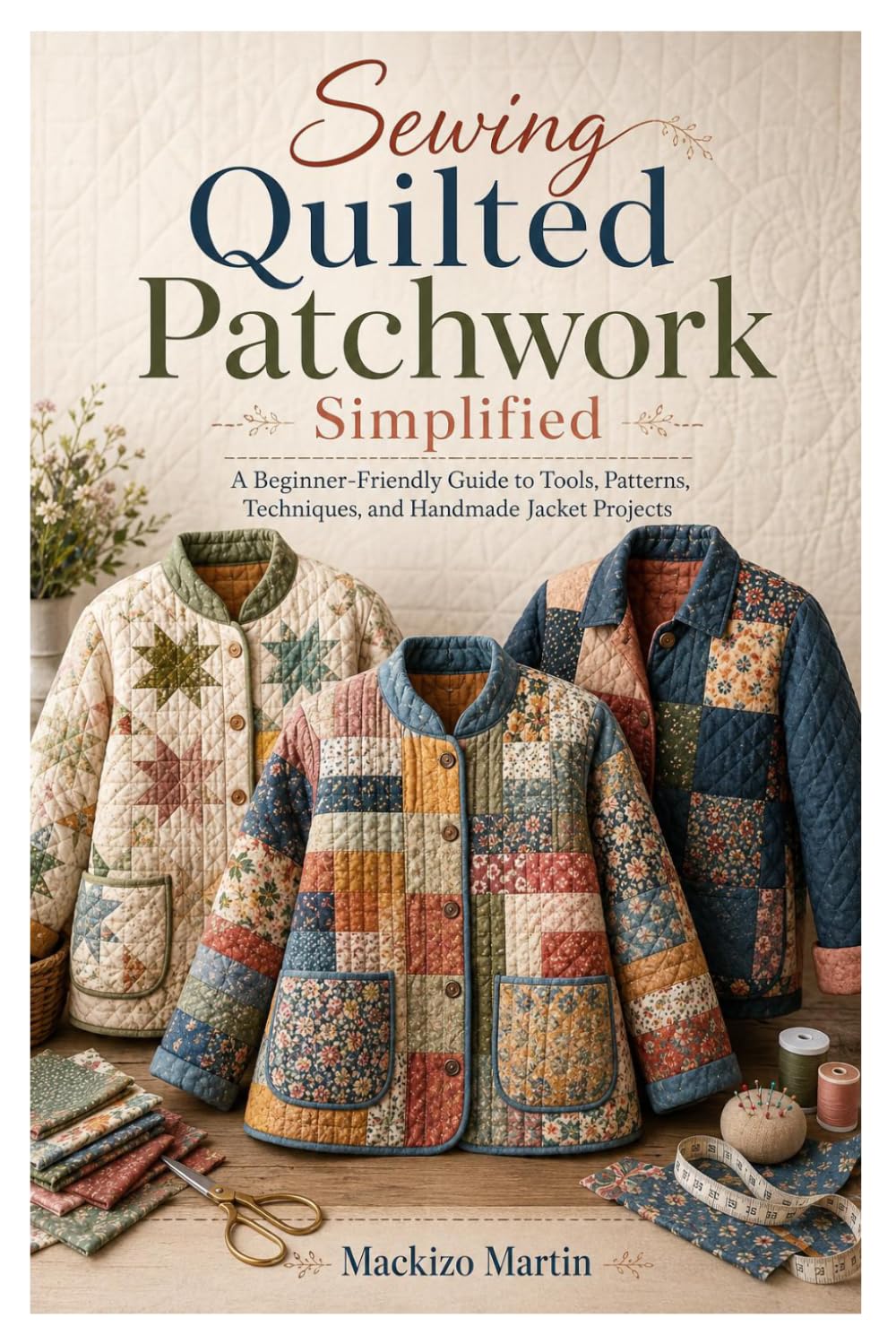 Sewing Quilted Patchwork Simplified: A Beginner-Friendly Guide to Tools, Patterns, Techniques, and Handmade Jacket Projects