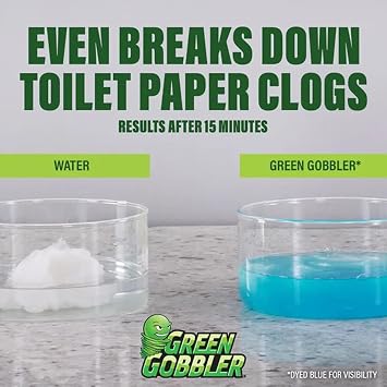 Green Gobbler POWDER PLUNGER Toilet Bowl Clog Remover - 2 Pack Net WT 16.5 oz