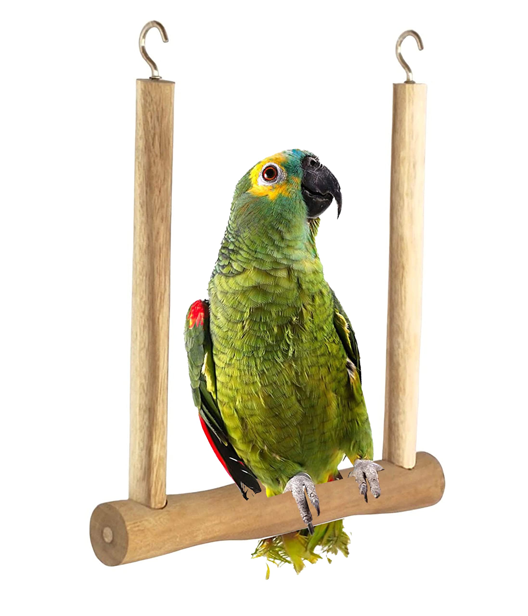 KSK Bird Swing, Parrot Cage Bite Toys Colorful Wooden Hanging Ladder Swing for African Greys Budgies Cockatoo Parakeet Cockatiel Conure Lovebirds Finch Birds (B085GMJHK1) Amazon Price History, Amazon Price Tracker