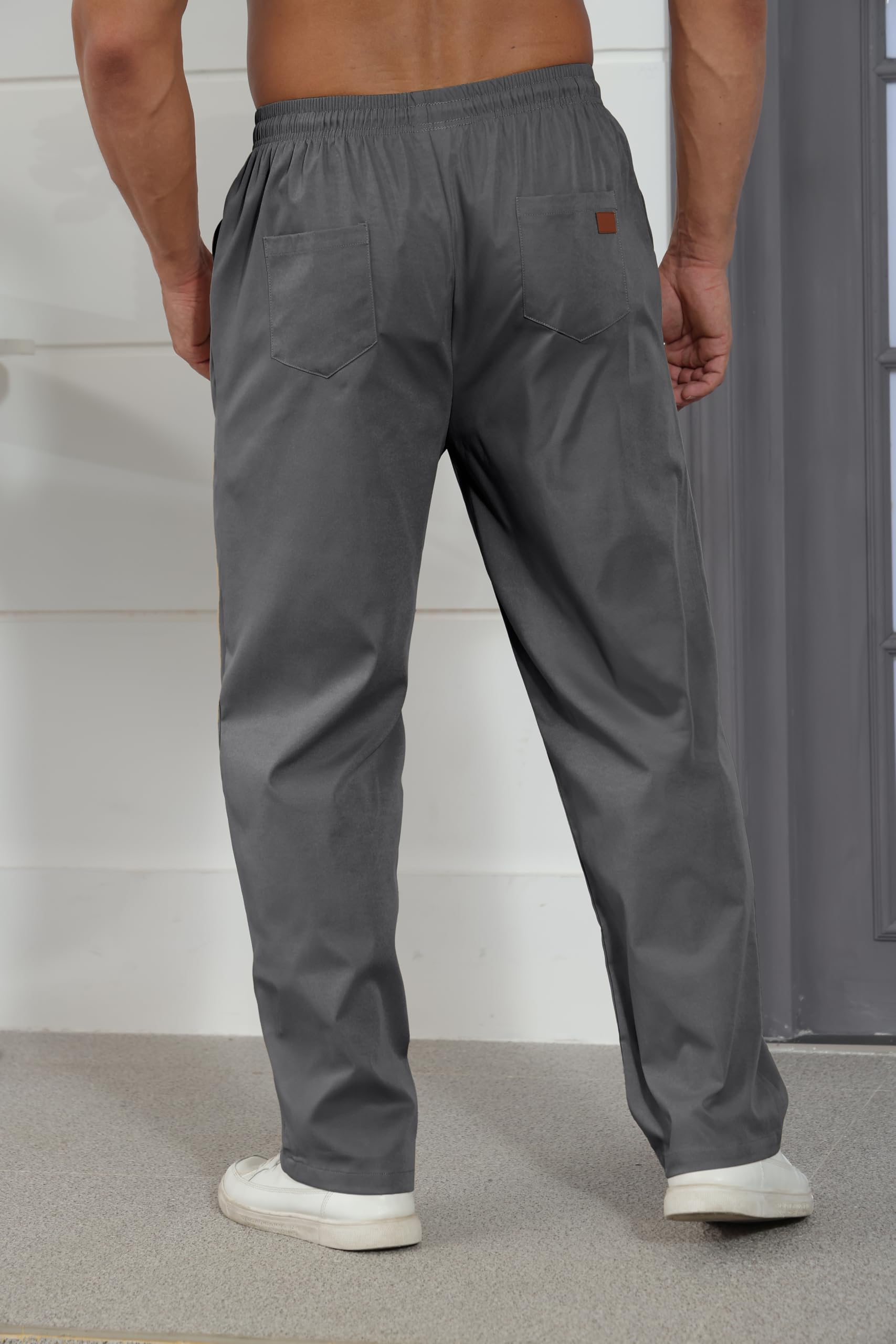 Męskie spodnie robocze, bojówki, lekka, elastyczna talia, spodnie treningowe, joggery dla mężczyzn, M-4XL