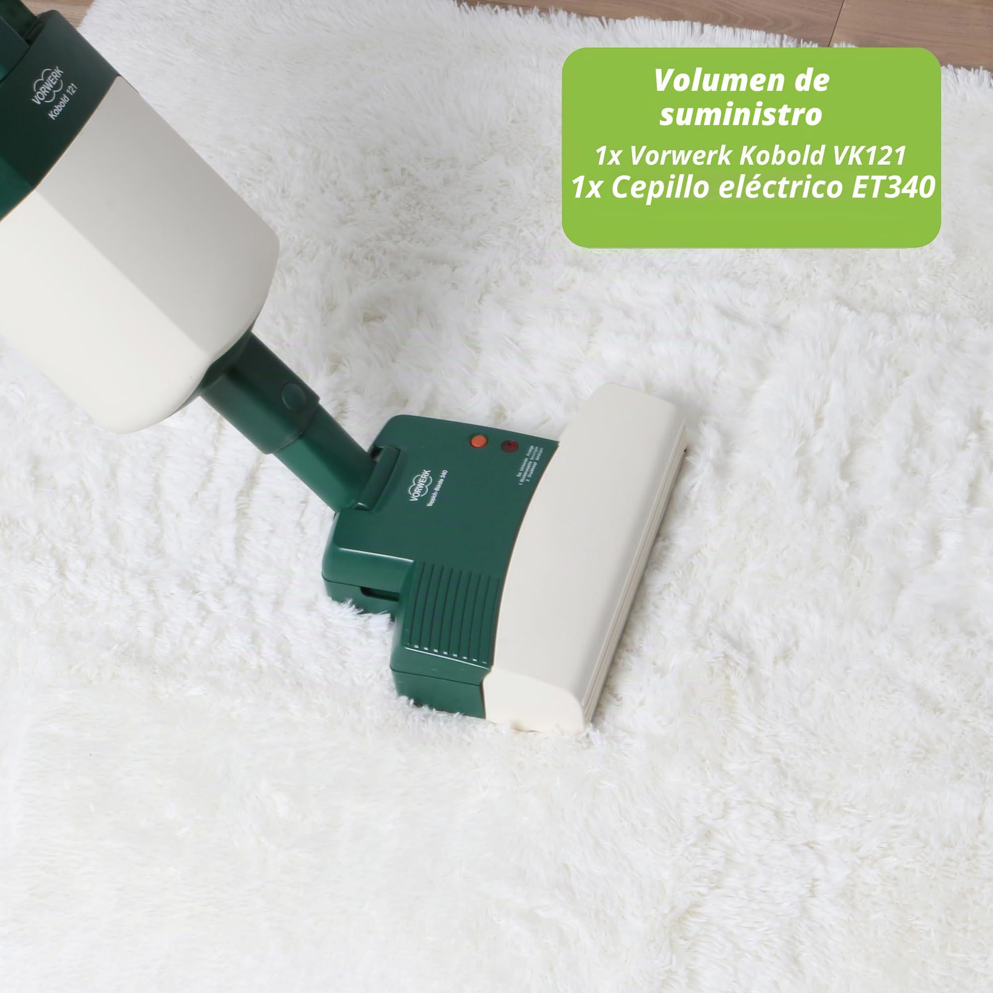 Staubsaugerladen.de Vorwerk Kobold VK121 - Aspiradora y cepillo para alfombras ET340