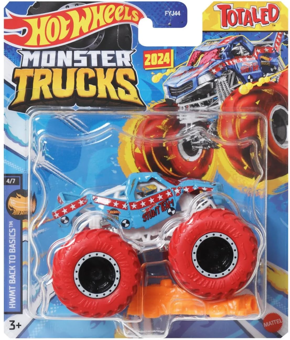 Hot Wheels 2019 Monster Trucks 5 Alarm 1:64 Giant Wheels with Connect and Crash Car
